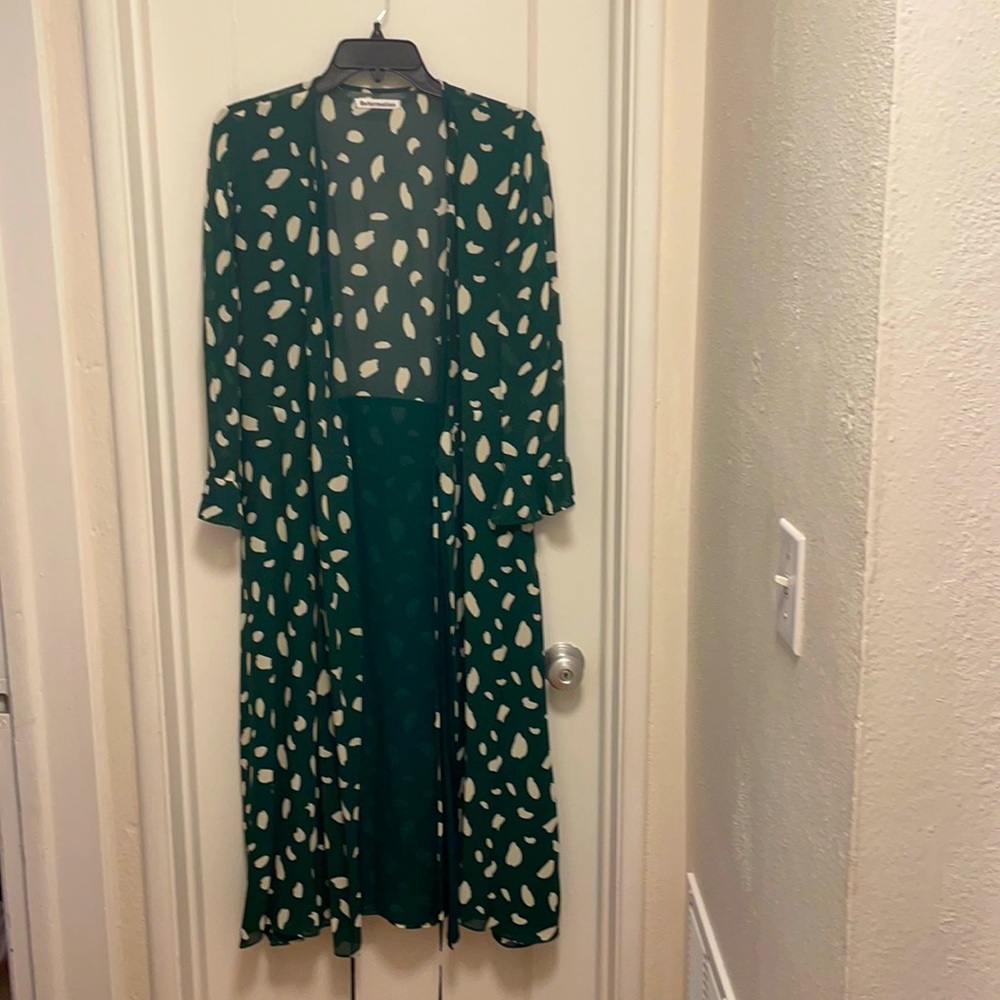 Reformation green dress